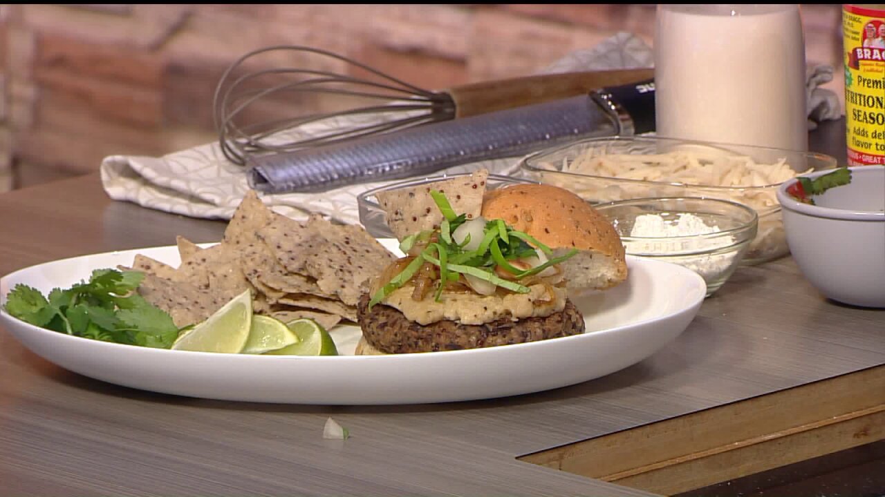 ‘Nacho Average’ Black Bean Burger