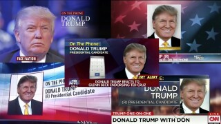 Donald Trump phone interviews.