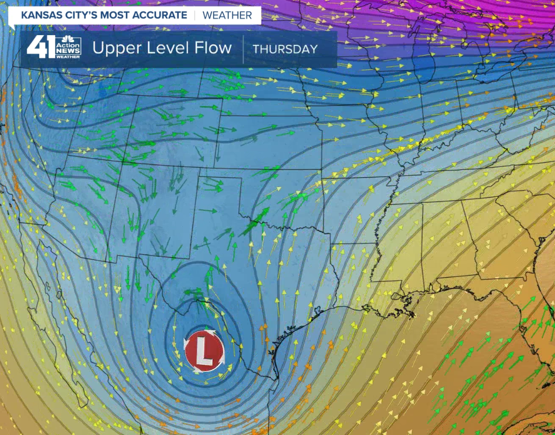 500 mb flow (18,000 feet above us) Valid 6 AM December 31, 2020