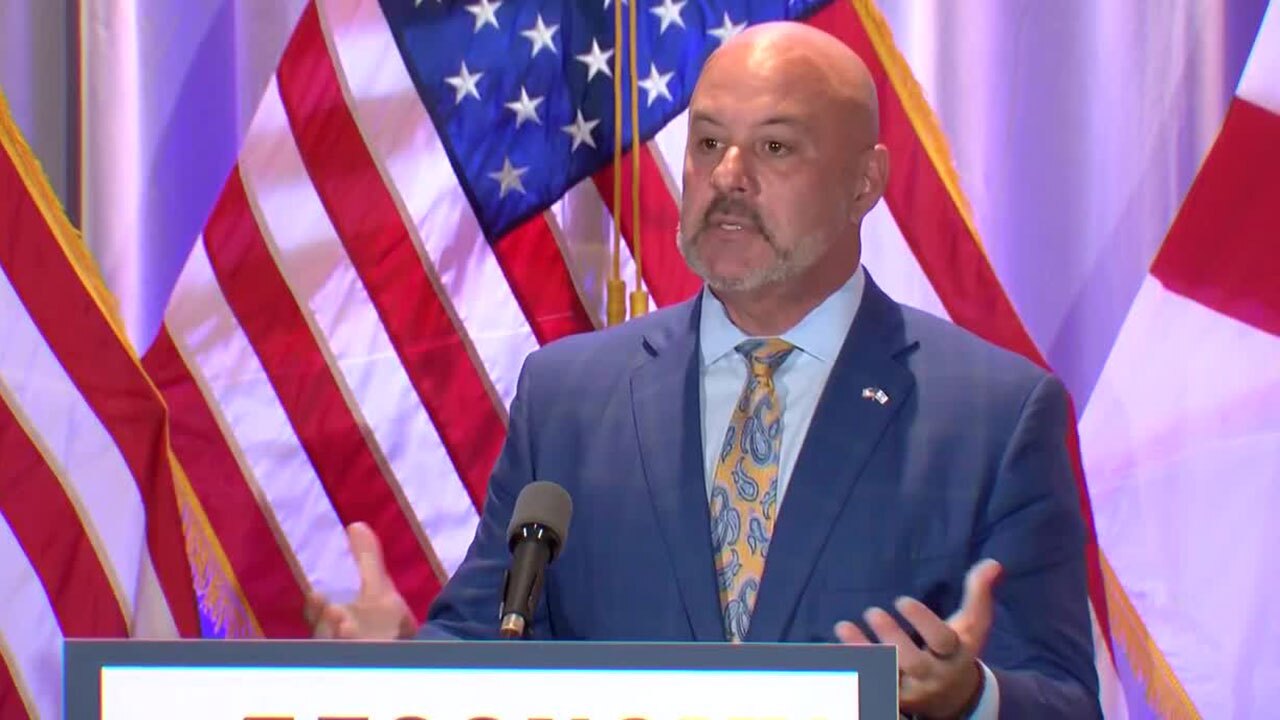 State Sen. Blaise Ingoglia speaks in Tampa after Gov. Ron DeSantis taps him to become the next CFO for the state of Florida.