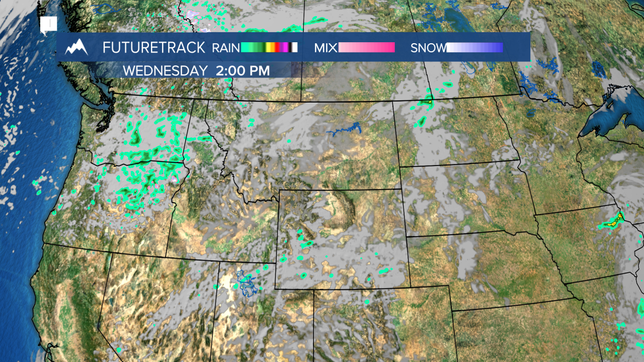 Tracking an incoming low-pressure system