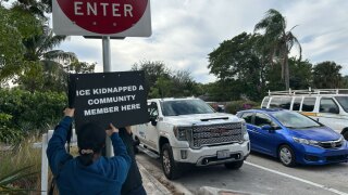 ICE signs in Lake worth Beach 
