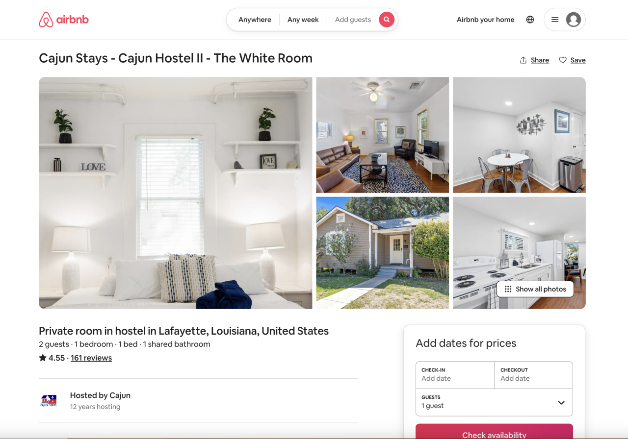 Cajun Stays short-term rental
