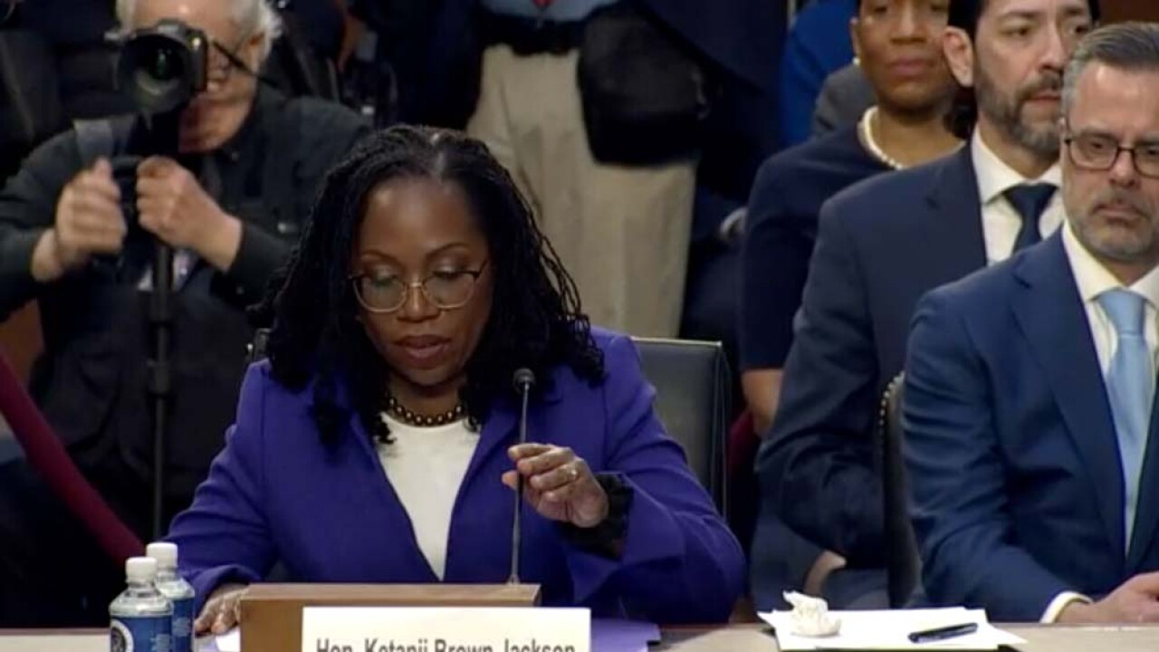 Judge Ketanji Brown Jackson's husband emotional during hearing