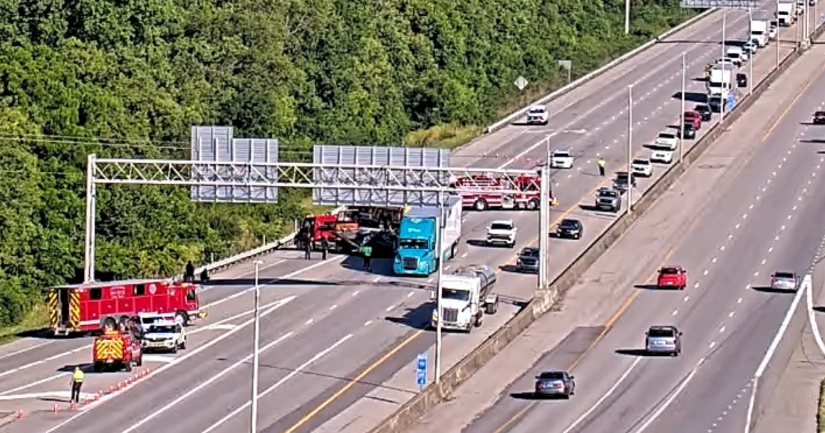 Lanes back open on I-75 southbound near mile marker 115 following semi ...