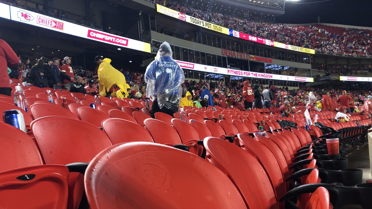 Chiefs Bills Game Delayed By Lightning Thunderstorm