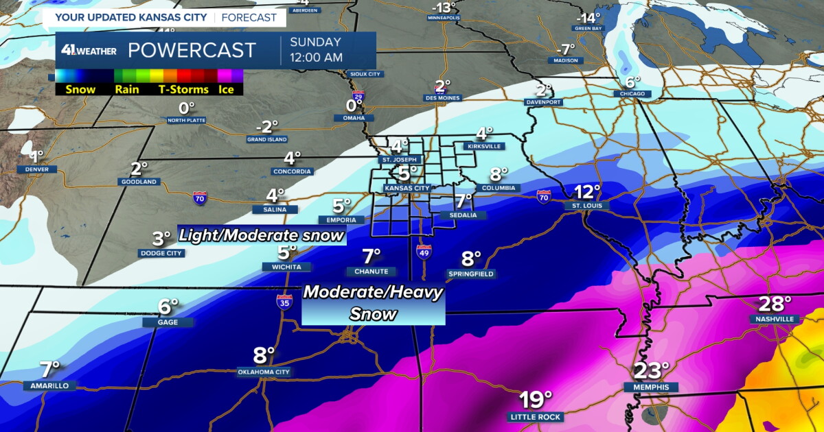 KSHB 41 Weather Blog | Weekend winter storm update in Kansas City