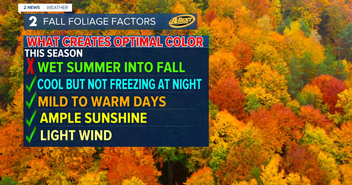 Delayed Peak Fall Foliage Expected for Green Country