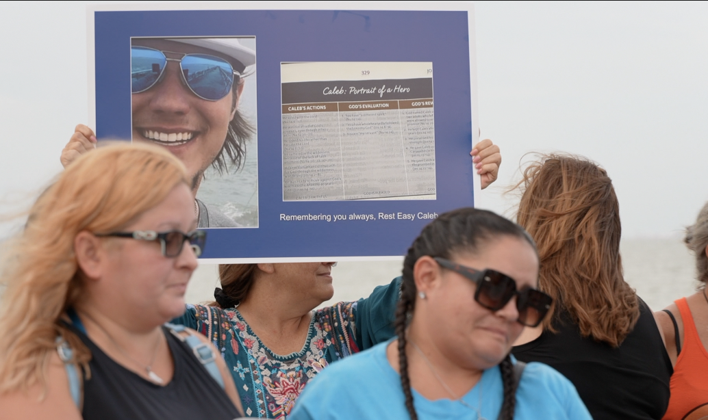 Remains at a waste water plant were confirmed to be Caleb's on Wednesday