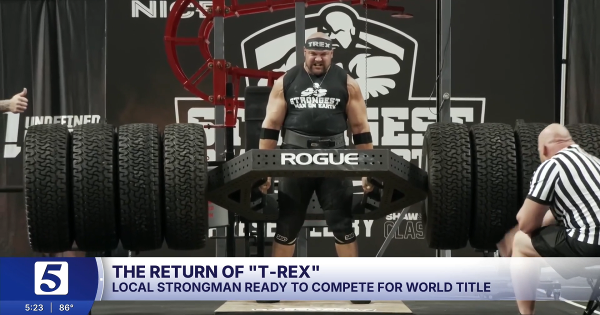 Nashville Strongman Evan 'T-Rex' Singleton vies for the title of World's ...