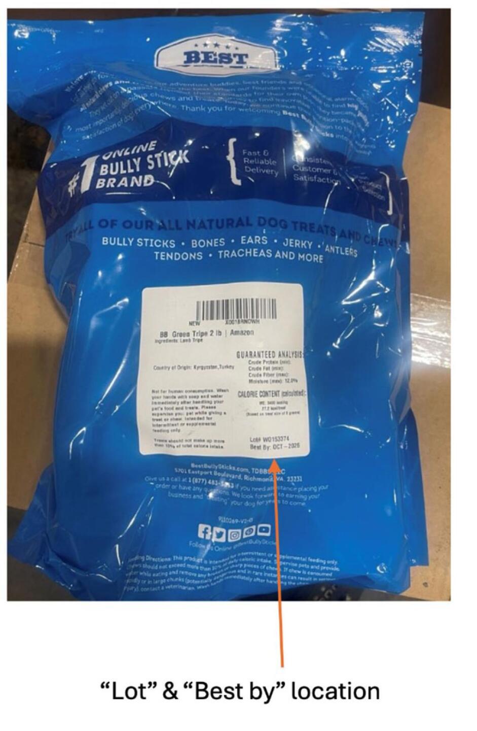 Best Bully Sticks - Back of Package