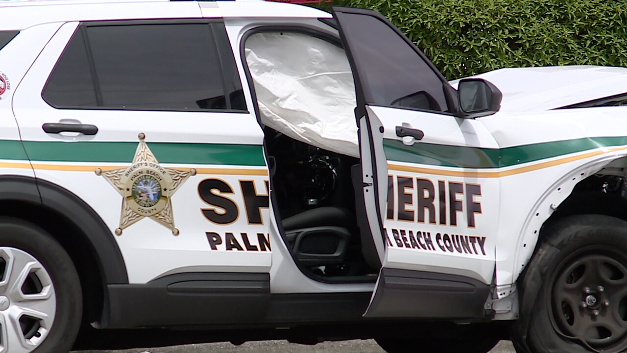 A crash involving a Palm Beach County Sheriff's Office vehicle at 11195 South Jog Road in west Boynton Beach on July 12, 2024 (2).jpg
