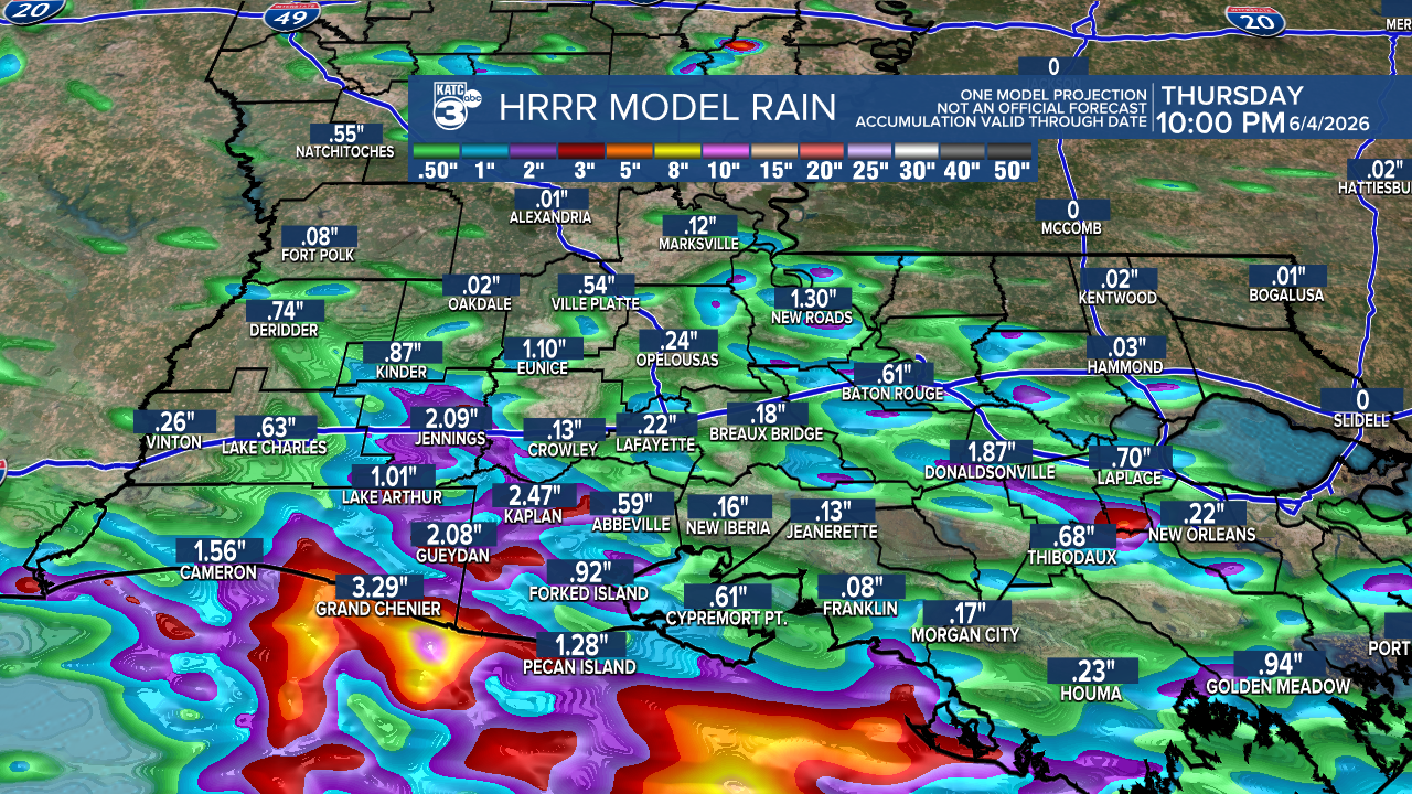 Extended HRRR Accumulation Acadiana.png