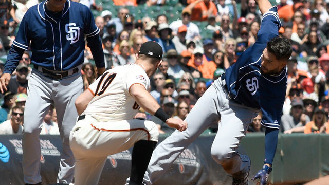 Giants down Padres 94 to win 3game series