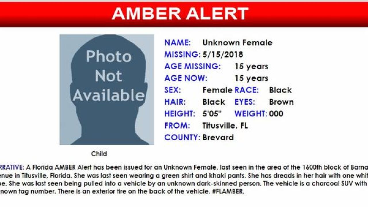 AMBER ALERT issued for teen in Brevard County