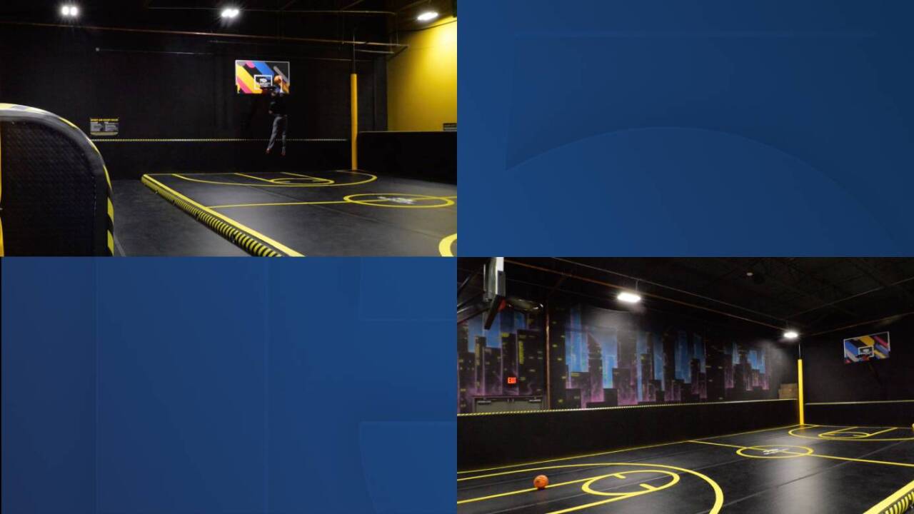 Two multi-sport air courts.