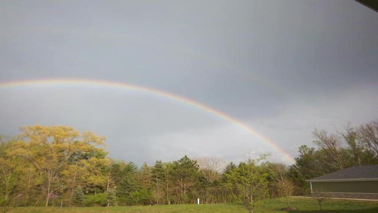 PHOTOS | Rainbows after storm on April 21