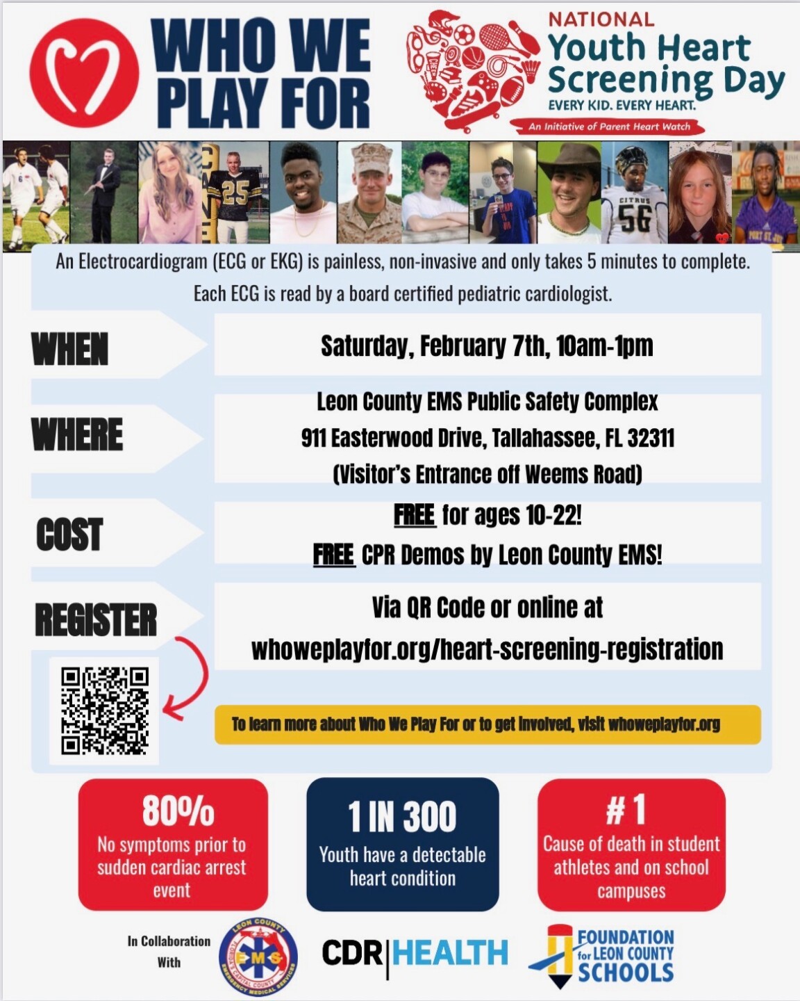 New EKG requirements coming for Leon County high school athletes to detect heart conditions