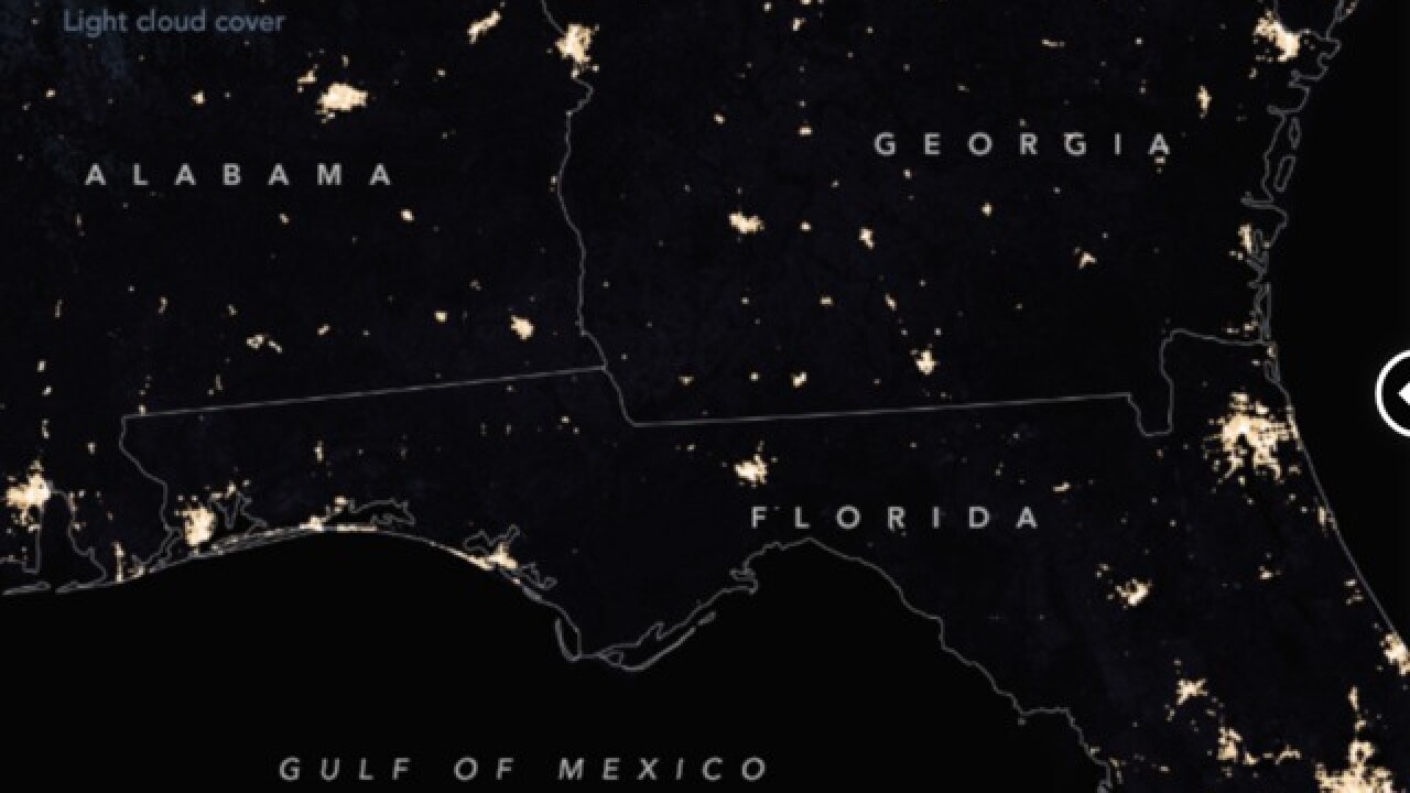 Satellite Images Show Extent Of Power Outages After Hurricane Michael