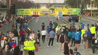 WATCH: 2026 Gasparilla Distance Classic finish line day 2– Hour 1