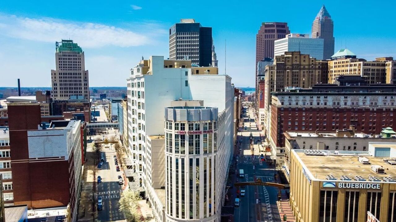 Downtown Cleveland empty streets