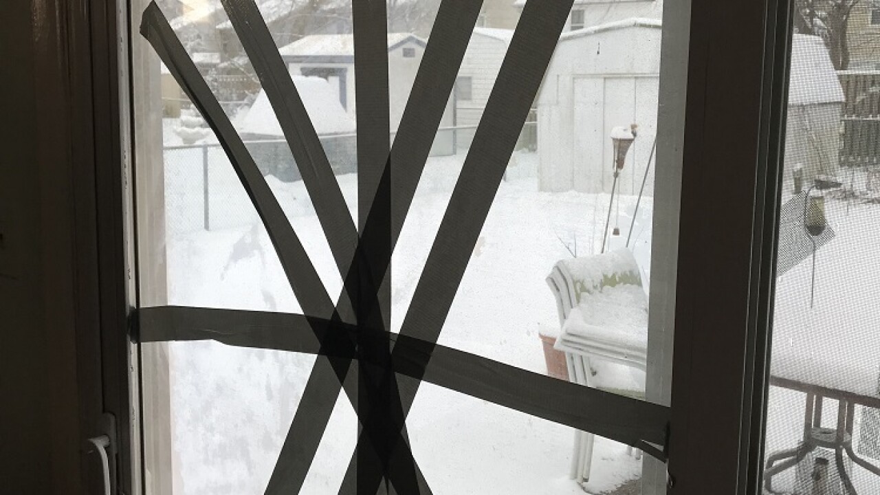 What could've caused a local family's sliding glass door to