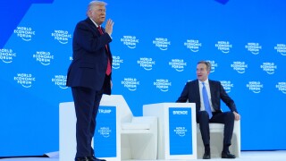 APTOPIX Switzerland Davos Trump