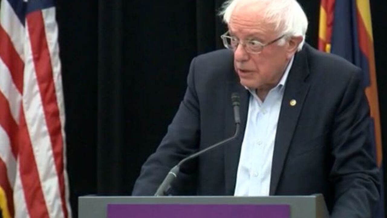 Bernie Sanders campaigns for Garcia in Arizona