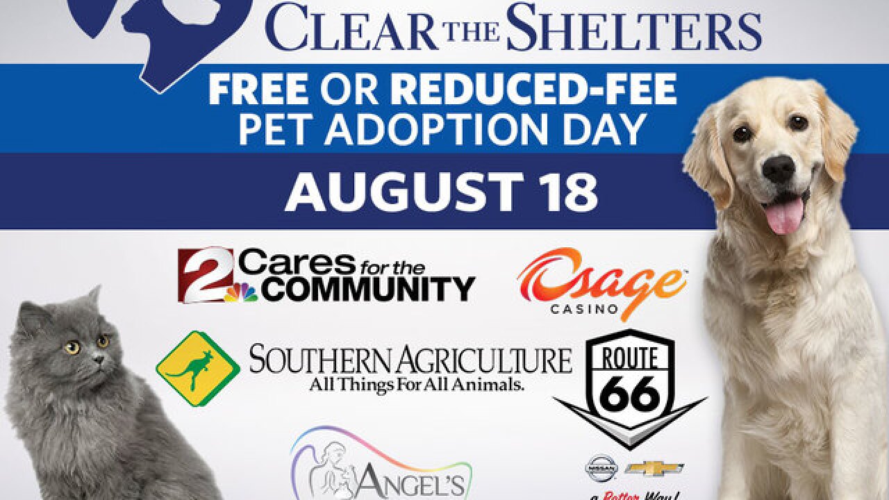 2 Works For You Participating In 3rd Annual Clear The Shelters Event Saturday August 18