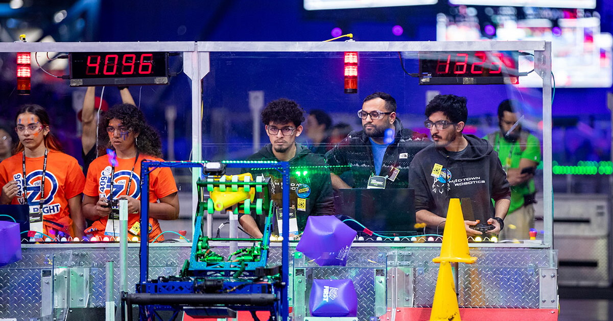 Action Competition Action-packed robotics competition brings together Utah students