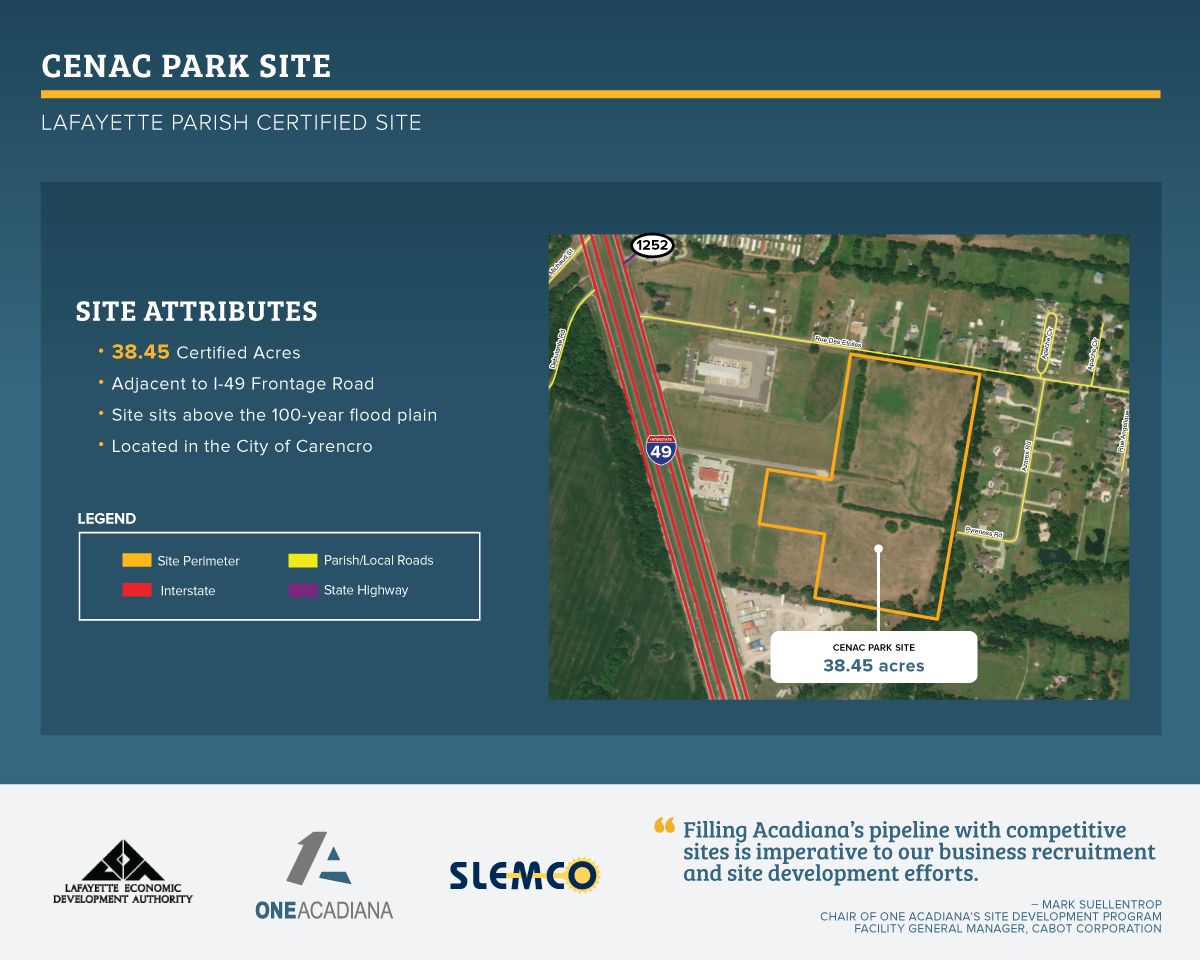 Cenac Park Site - 1A site certification.png