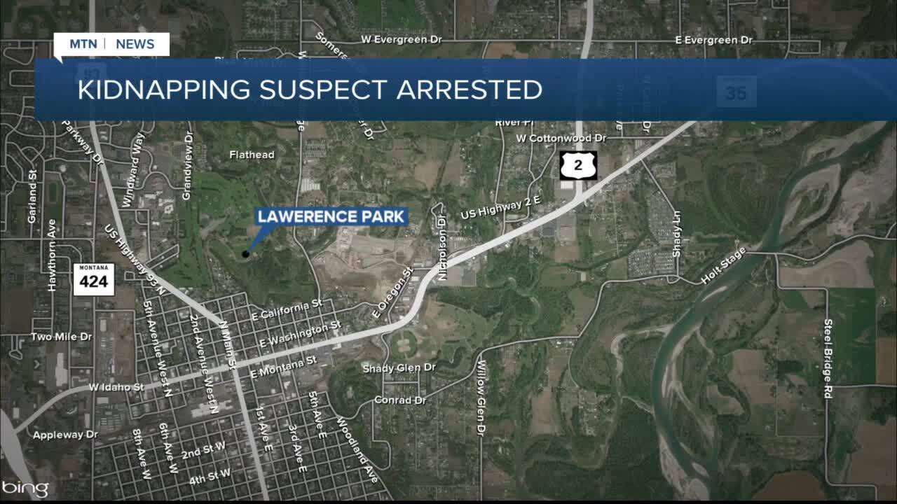 Flathead Kidnapping Arrest Map