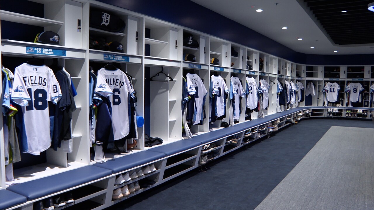 West Michigan Whitecaps new locker room