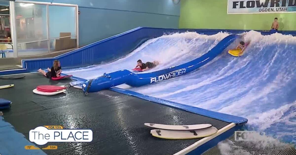 Learn to surf indoors at Flowrider