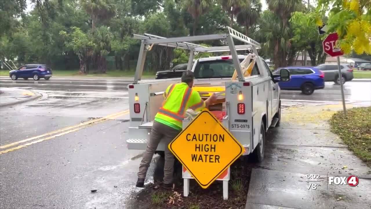 ft myers flooding signs high water
