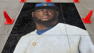 New Milwaukee resident Katie Bogan spent more than 20 hours creating a portrait of Jackson Chourio as Brewers excitement sweeps the city.