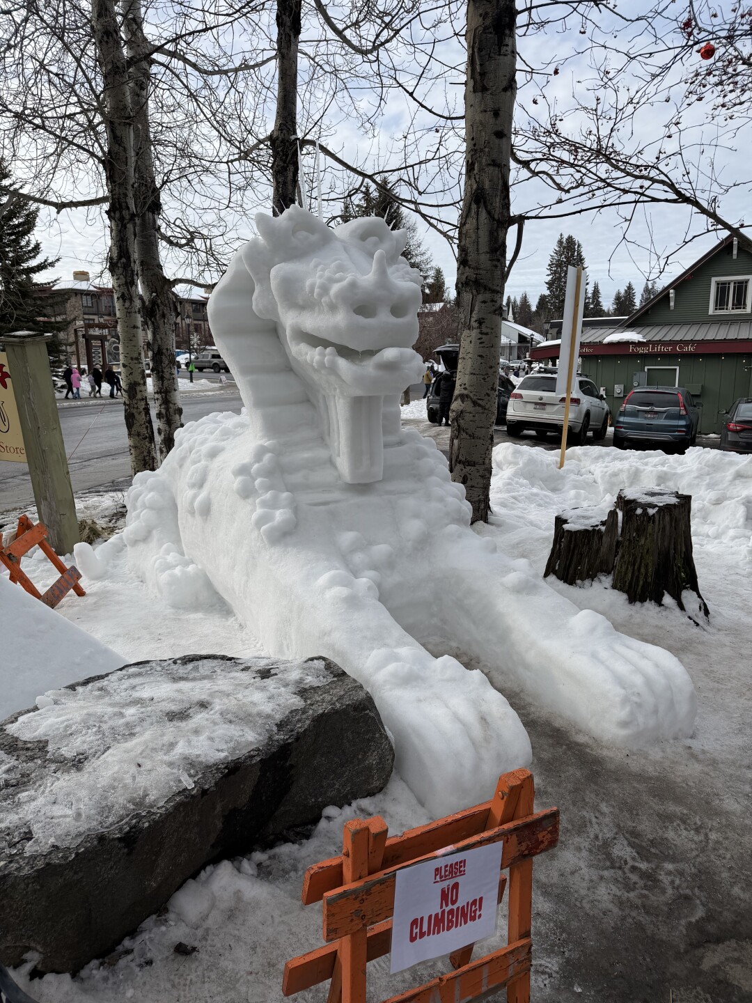 2nd place snow sculpture winner