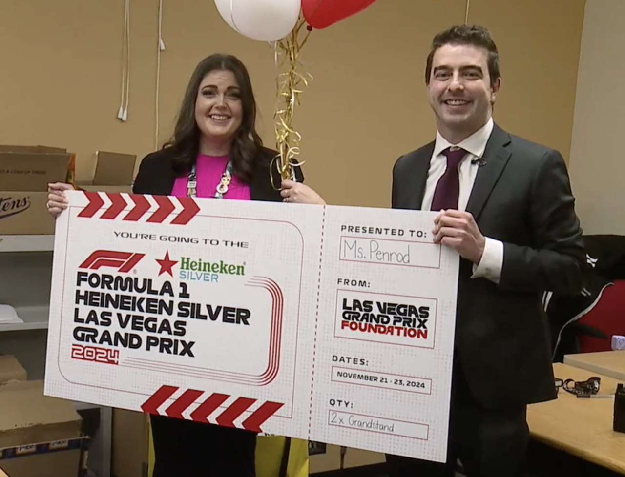 Las Vegas Grand Prix surprises Nevada Teacher of the Year