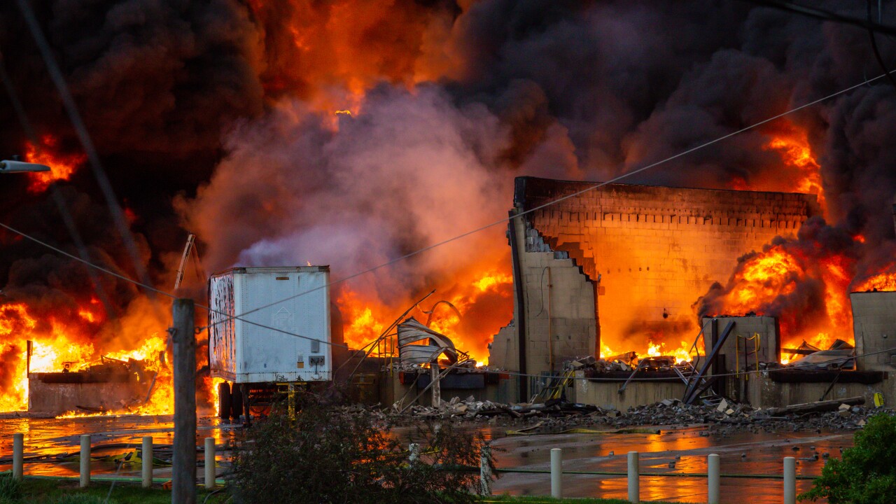 UPDATE: Evacuation recommendation lifted after fire at facility south of Downtown Omaha