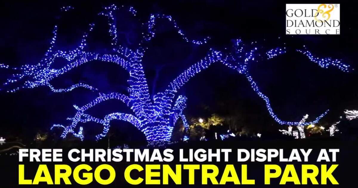 Free Christmas Light Display At Largo Central Park Holiday Lights Pinellas County 2022 Largo Central Park