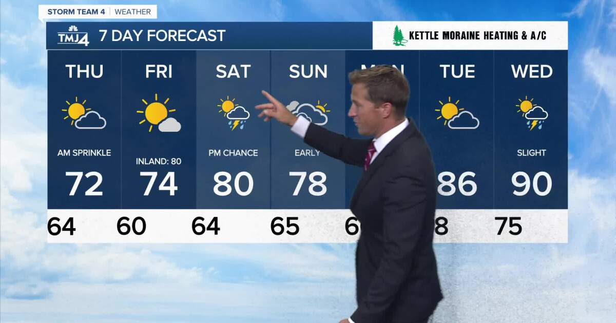 El aire más frío y seco se mueve esta noche, mañana