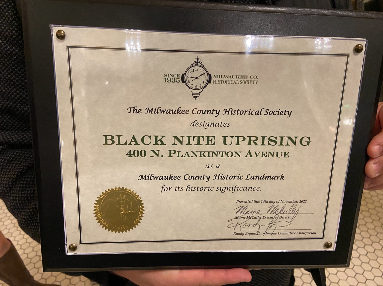 Black Nite historic landmark