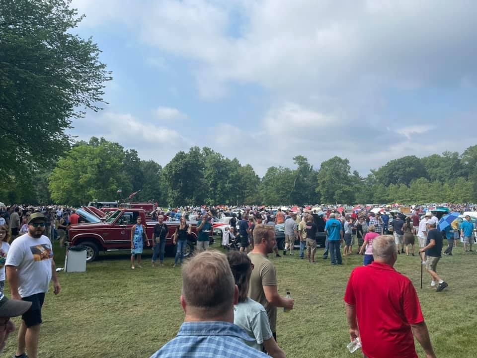 Crowds at annual Father's Day Car Show at Akron's historic Stan Hywet Hall and Gardens