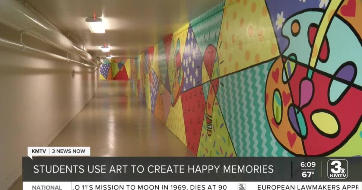 Students at St. Cecilia paint mural to show perserverance