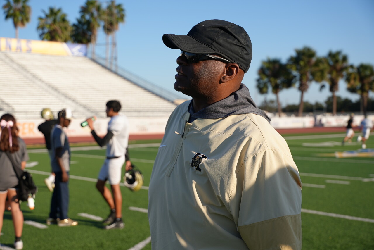 H.M. King first-year head coach Marcus Graham