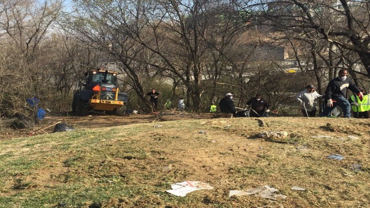 One of Kansas City's largest homeless camps cleared out