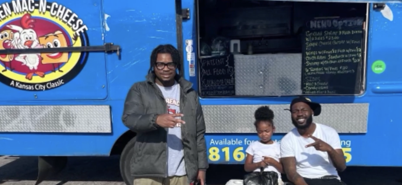 Dyamund "DJ" Shields with his food truck