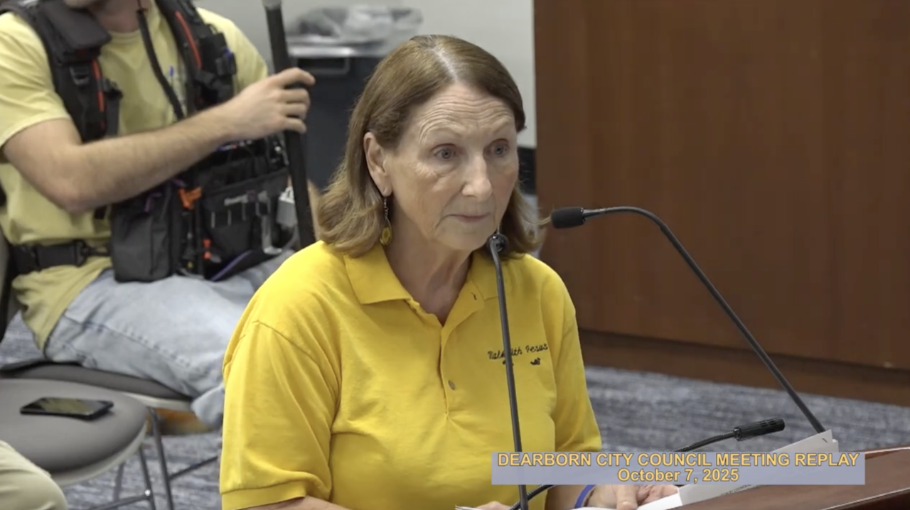 Andrea Unger at October 7 Dearborn City Council Meeting