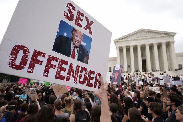 Photos: Protesters gather to oppose Kavanaugh confirmation