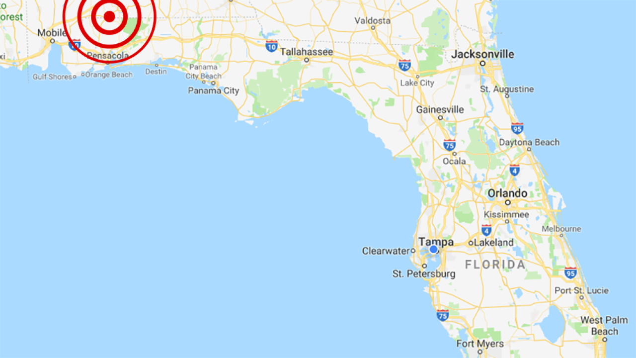 3 small quakes shake coast near Florida Alabama line in one week